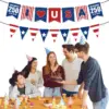 oly-ffbec7bdf4dc37abb490977c732bcadb Wholesale American Independence Day Celebration Decoration Banner 250th Anniversary Triangle Flag Paper Material For Party Use