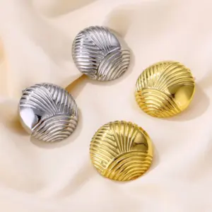 Wholesale Geometric 304 Stainless Steel Simple Style Plating Earrings