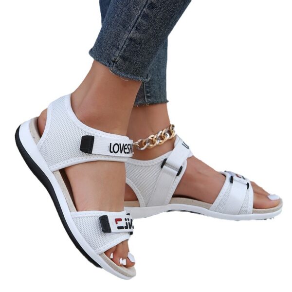 oly-ffe40f0ef8e134ace21bce061b71e26f Wholesale Plus Size Women's Shoes 41-43 Casual Sandals Women's Beach Shoes Spot Fashion Velcro