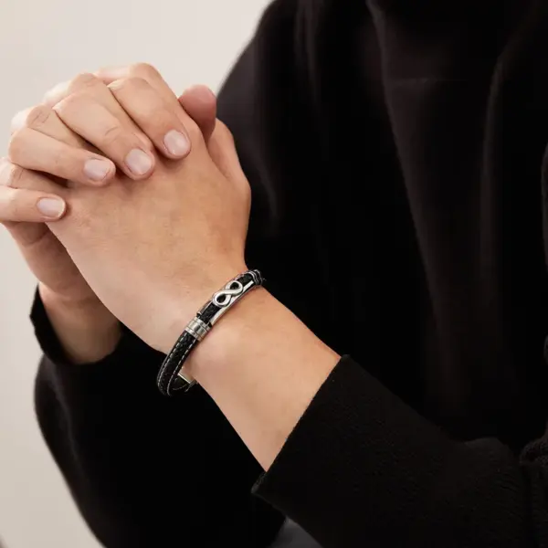 Wholesale Street Leather Bracelet Unisex Adjustable Wristband Accessory Suitable For Daily Casual Wear