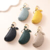 Wholesale Cowhide Lychee Pattern Car Key Case and Coin Purse, Zipper Wallet for Men Women Gift
