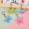 oly-1732b24052ab9573ab87aa8bc9637453 Wholesale Cute Colorful Butterfly Acrylic Keychain Charm