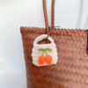 oly-19e973c18b781c2916d5ac57006dab13 Wholesale Cute Woven Flower Plush Mini Coin Purse for Students, Backpacks and Keychains
