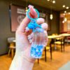 Wholesale Cartoon Drifting Bottle Keychain Pendant with Luminous Beads Fashion Gift Bag Charm