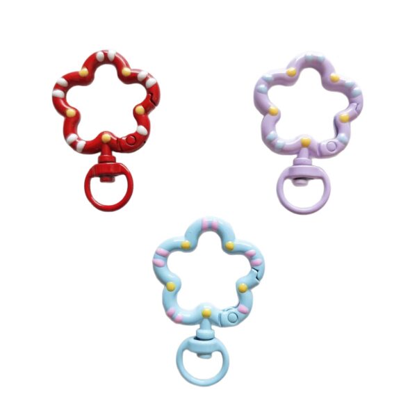 oly-1af31b6d4f52f44c21186a440004584e Wholesale Hand-Painted Flower Spring Keychain Zinc Alloy Cartoon DIY Accessory
