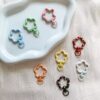 oly-1eb6f3fc4028bbf4229b1cd1355c4e67 Wholesale Hand-Painted Flower Spring Keychain Zinc Alloy Cartoon DIY Accessory