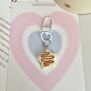 Syrup star cookie keychain [beige]