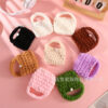 oly-438e75cb61647b16818ac63281d7cc43 Wholesale Handmade Plush Solid Color Knitted Coin Purse Charm