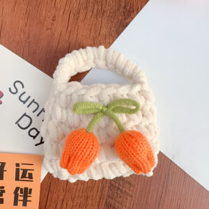 Rice white bag (orange tulip) / About 11*8cm