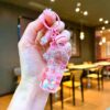Wholesale Cartoon Drifting Bottle Keychain Pendant with Luminous Beads Fashion Gift Bag Charm