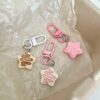 Wholesale Cute Syrup Star Biscuit Resin Keychain for School Bag Gift