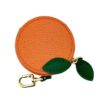 oly-614c3778bbe01fe0d374b33fcafb11c4 Wholesale PU Leather Fresh Mini Orange Fruit Coin Purse Keychain Fashion Accessory