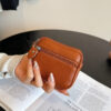 oly-6e95a47fe837697da3a9cd937e0dc7f5 Wholesale Stylish Mini Square Coin Purse - Genuine Leather Double Zipper Card Holder Key Organizer for Party or Everyday Use