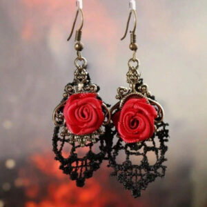Wholesale Gothic Rose Earrings Fashion Jewelry