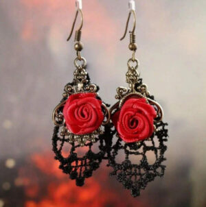 oly-8d3ec0c4fb87178d96623e5e0913d9e8 Wholesale Gothic Rose Earrings Fashion Jewelry