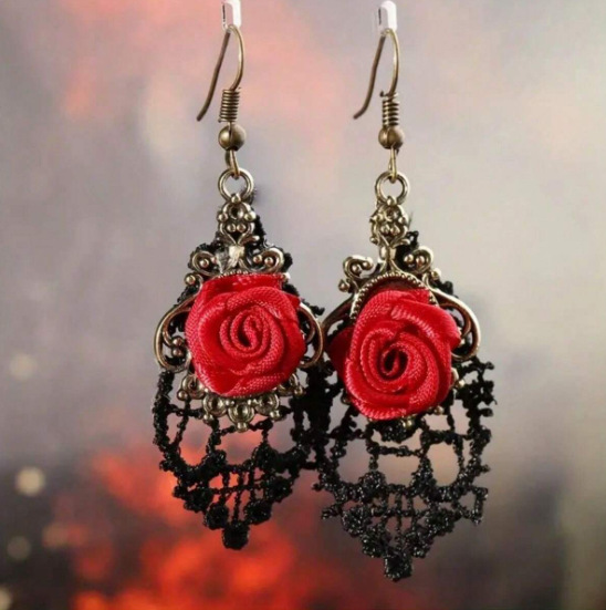 oly-8d3ec0c4fb87178d96623e5e0913d9e8 Wholesale Gothic Rose Earrings Fashion Jewelry