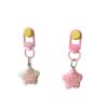 Wholesale Cute Syrup Star Biscuit Resin Keychain for School Bag Gift