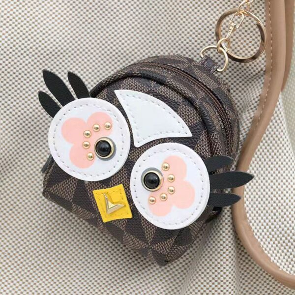 oly-906ef70ce93af07123b8279d3f724437 Wholesale Monogram Coin Purse Keychain Owl Bag Charm