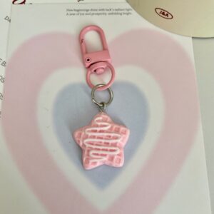 Syrup star cookie keychain [pink]