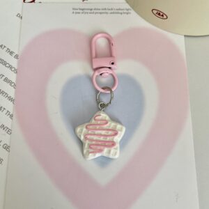 Syrup star cookie keychain [white]