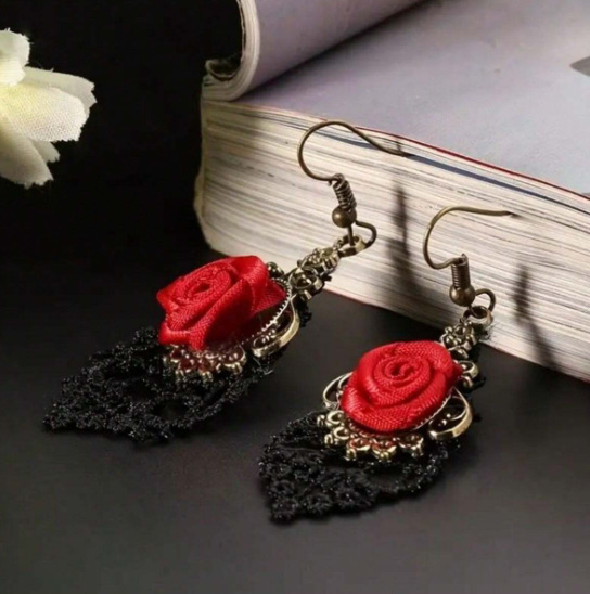 oly-bc35442884ad21779eb72077eb118165 Wholesale Gothic Rose Earrings Fashion Jewelry