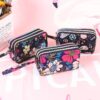 Wholesale Korean Style Three-Zipper Long Wallet with Key Holder Stylish Fabric Coin Purse and Mobile Phone Bag, Boutique Accessory