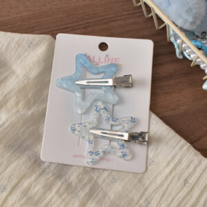 #9 Blue Star Seamless Clip - 2pcs