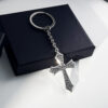 oly-0012eb4b27a66d7452f95968f818e55e Wholesale Vintage European Style Cross Keychain Pendant Zinc Alloy Car Key Bag Charm Boutique Resale Accessory