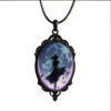 oly-001851cf281433d6e455c67ccdbde4d8 Wholesale Black Gothic Witch Oval Pendant Necklace Halloween Gothic Jewelry Accessory for Party Gift