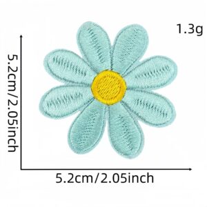 Lake blue large cloth patch 5 #