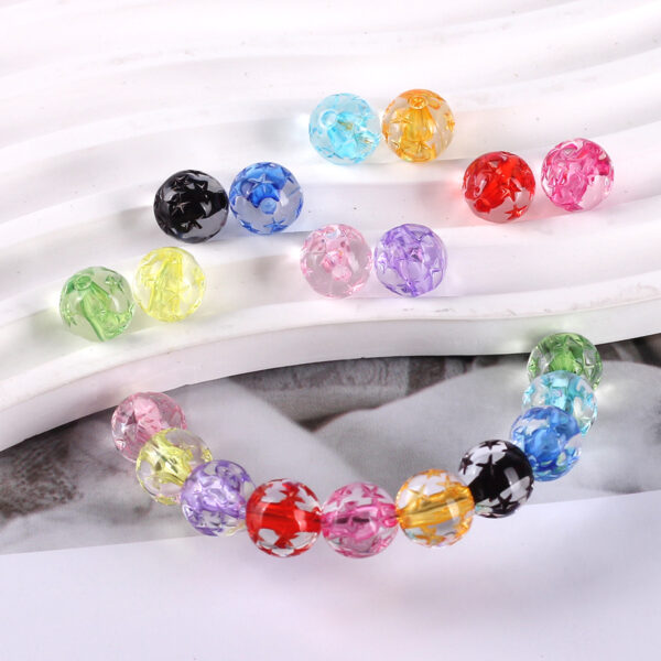 oly-0028f883db70a916be89592b11287758 Wholesale Pink Acrylic Star Beads 10mm DIY Jewelry Making Accessory for Resale