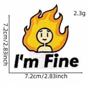 Flame cloth patch 4#