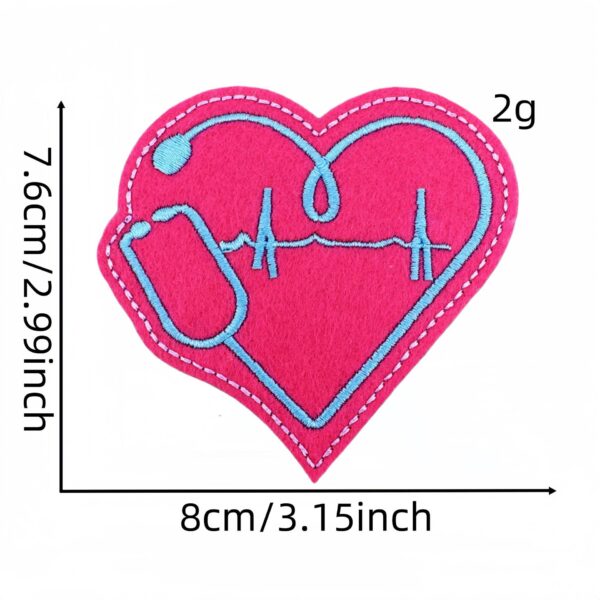 oly-0040f21df25a73b2865931f84f94a356 Wholesale Cartoon Medical Series Embroidered Patches Polyester Thread Bag Accessories
