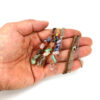 oly-0042a6846d77ac9c0cf3fcaf0ea4c1fc Wholesale Crushed Stone Net Bag Pendant Necklace Handmade Amethyst Agate Crystal Jewelry Accessory