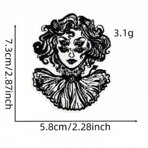 Black skull cloth patch 9#