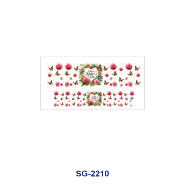 Wholesale 8pcs Mixed Mother's Day Mom Rose Butterfly Print 3oz Cup Stickers Wrap