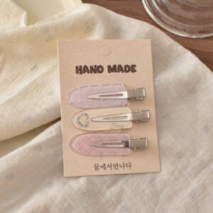 #3 Pink Heart Design - 3pcs