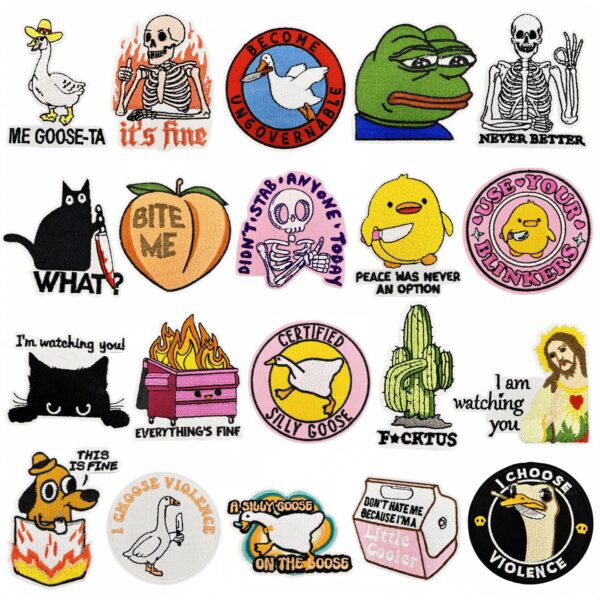 oly-0060edd0067946ff1b3d329aedb43a33 Wholesale Cartoon Animal Embroidered Patch, Trendy Fashion Accessory for Clothes & Bags, Gift for Boutique Resale