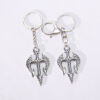 Wholesale Vintage Punk Poseidon Trident Pendant Keychain Zinc Alloy Fashion Accessory for Bags Keys