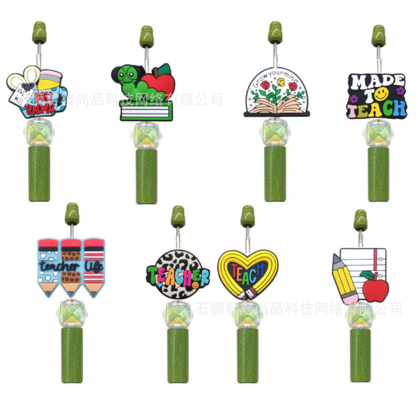 oly-007eb3572a46d08db9a450fbacc8dde6 Wholesale Double Sided PVC Beads Decorative Pen Accents for Back to School Teacher Gift Resale