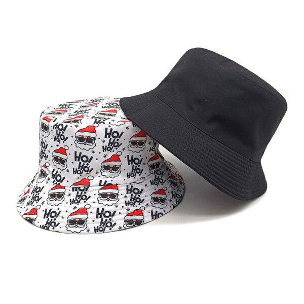 oly-0081f5e29c9bad0ae8958ddd1d2291f2 Wholesale Santa Claus Pattern Fisherman Hat Stylish Sun Hat for Unisex