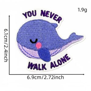 Inspirational english cloth stickers 10#