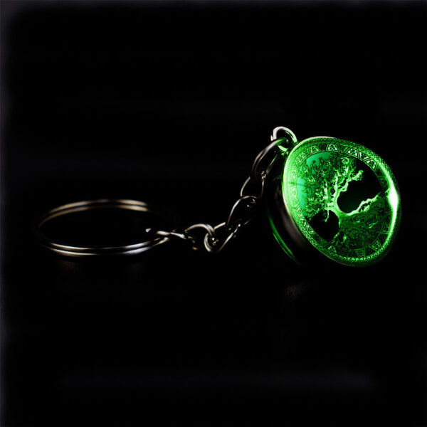 oly-008bae0a94fb74c8fd6507422e2fd6b5 Wholesale Glow in the Dark Tree of Life Keychain Fashion Accessory Gift for Birthday