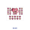 Wholesale 8pcs Cute Illustrated Doll Heart Sunflower Gnome Butterfly Coffee Maternal Decor Mini Cup Keychain Sticker OLY Exclusive