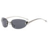 oly-00b5baba5d402a42582fbe976c7b7f79 Wholesale Stylish Y2K Retro Star Sunglasses Black Frame Grey Lens UV400 Fashion Resale Accessory