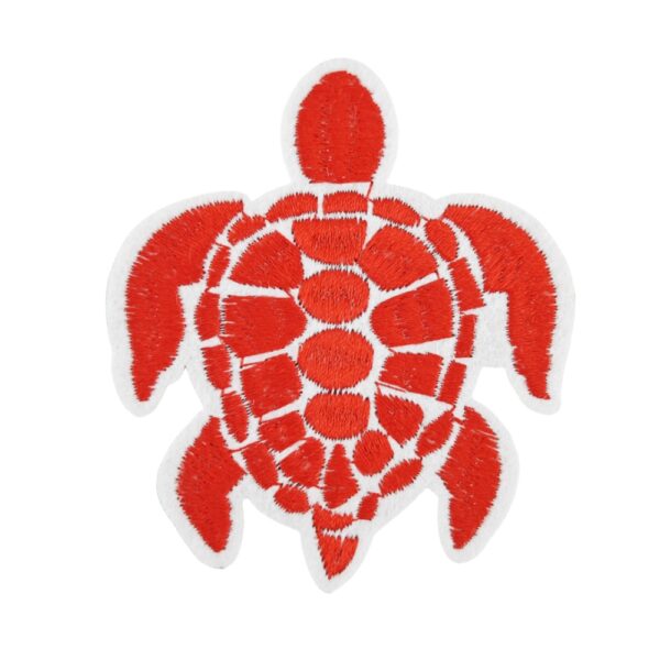 Wholesale Decorative Turtle Embroidery Patch Polyester Thread For Clothing Boutique