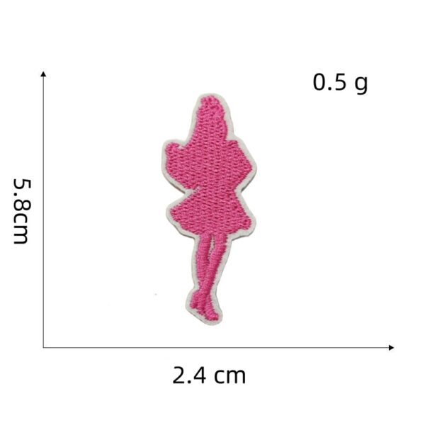 Wholesale Stylish Embroidered Cartoon Doll Patch Iron-On Applique for Bags Clothes Decorative Accent Resale