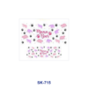 Wholesale 8pcs Maternal Themed Floral Paw Animal Cow Leopard Texture Letter Decor Mini Cup Keychain Sticker