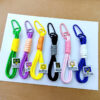 Wholesale Woven Rope Keychain with Leather Buckle Gift for Seniors Car Key Accessory