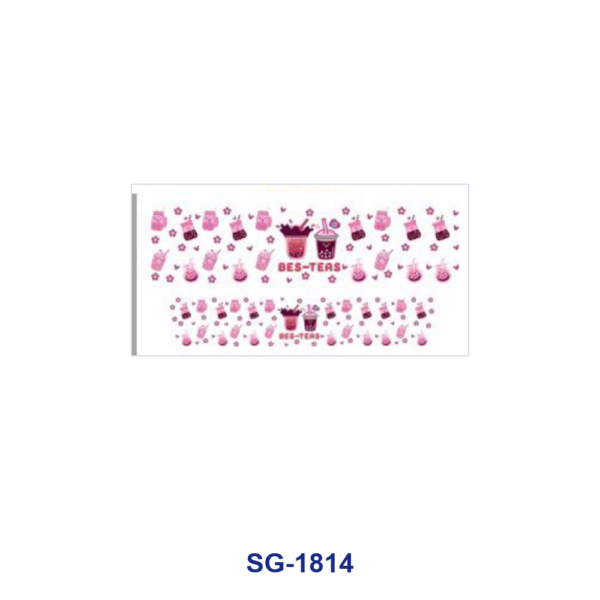 Wholesale 8pcs Cartoon Bear Mermaid Princess Pattern 3oz Cup Stickers Wrap OLY Exclusive